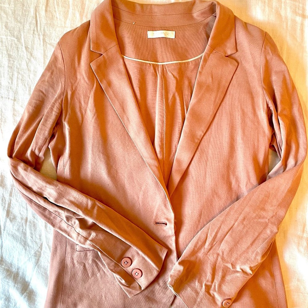 Pastel pink soft blazer